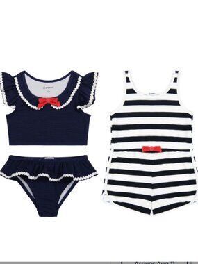 3pc Girls Sperry Swim Set